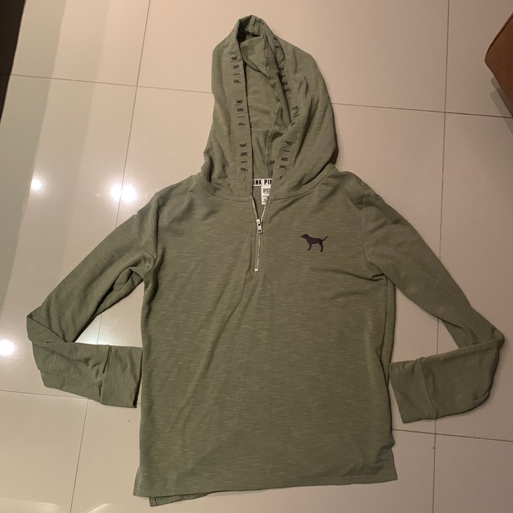 Used Olive Green PINK Pullover
